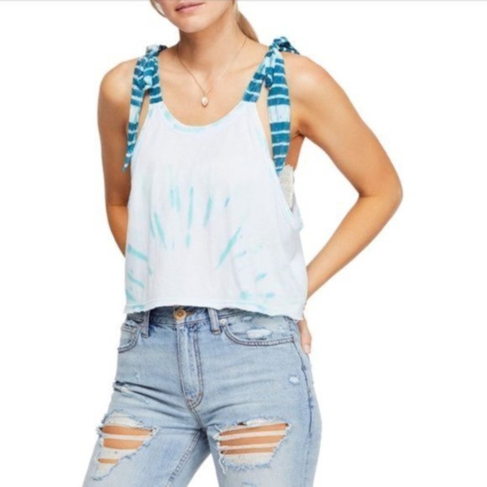 Free People Ocean Breeze Koa Tank Top. S, M